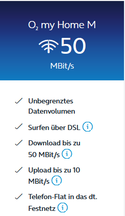 o2 MY Home 50 Mbit